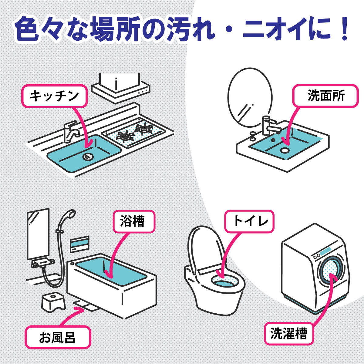 ★本格的なお掃除が手軽にできる★【業務用・プロ仕様】排水口専用洗剤なら「最強くん」