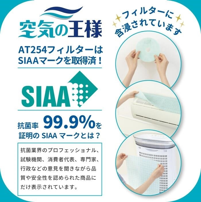 抗菌エアコンフィルター 天井埋込エアコン用 【Mサイズ 】600mm×600mm 6枚入