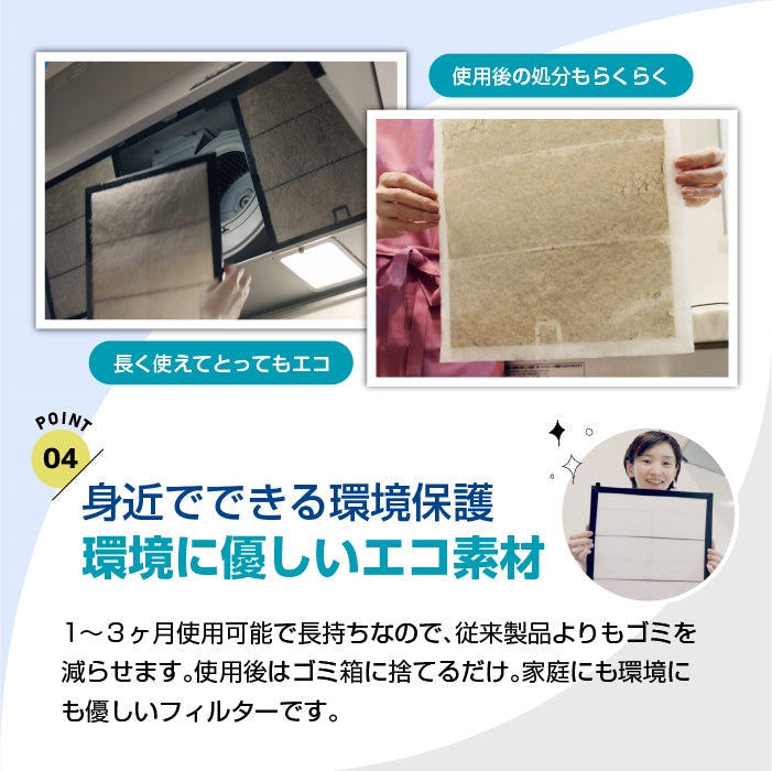 レンジフードフィルター(交換用)「B22バネ」30枚入