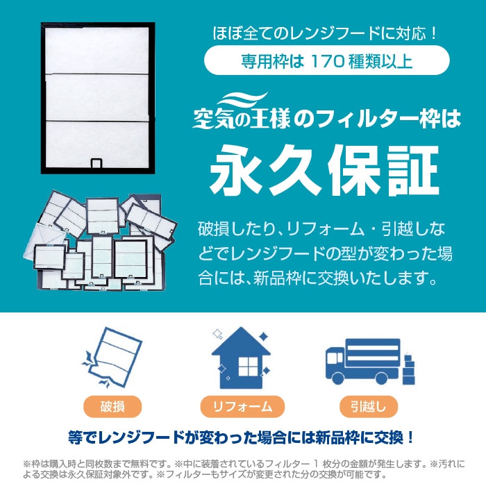 レンジフードフィルター(交換用)「B30バネ」12枚入