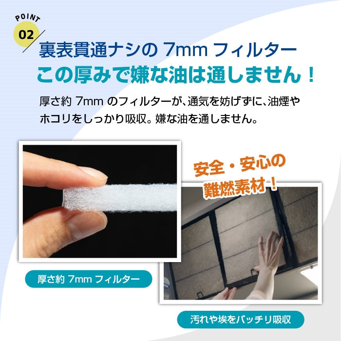 レンジフードフィルター(交換用)「B30バネ」12枚入