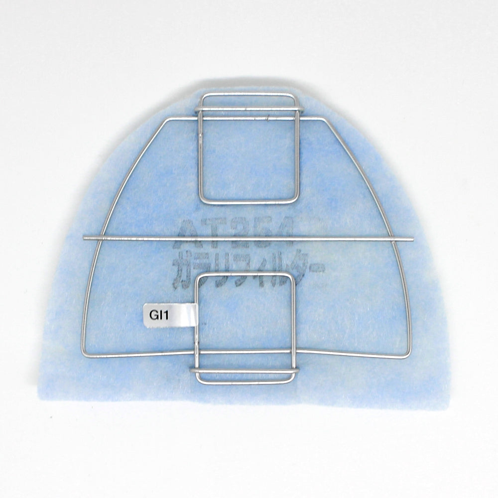 外壁ガラリ用【AT254】フィルター 取付枠「GI1」サイズ:フード下面吸入口サイズ横130mm x 縦95mm