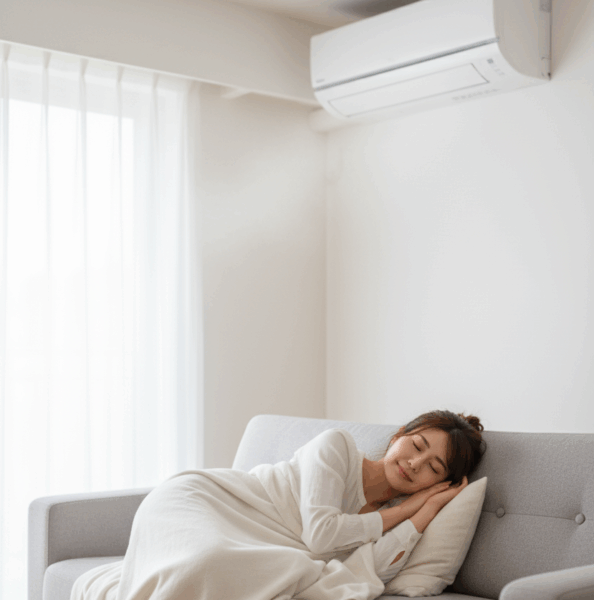 季節の変わり目はエアコンが鍵｜冷房・除湿・送風で体調管理と電気代を両立する使い方