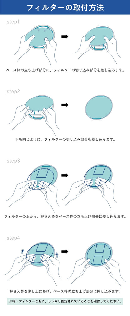 外壁ガラリ用【AT254】フィルター（交換用） 「GA1F」18枚入り　サイズ：Φ97mm