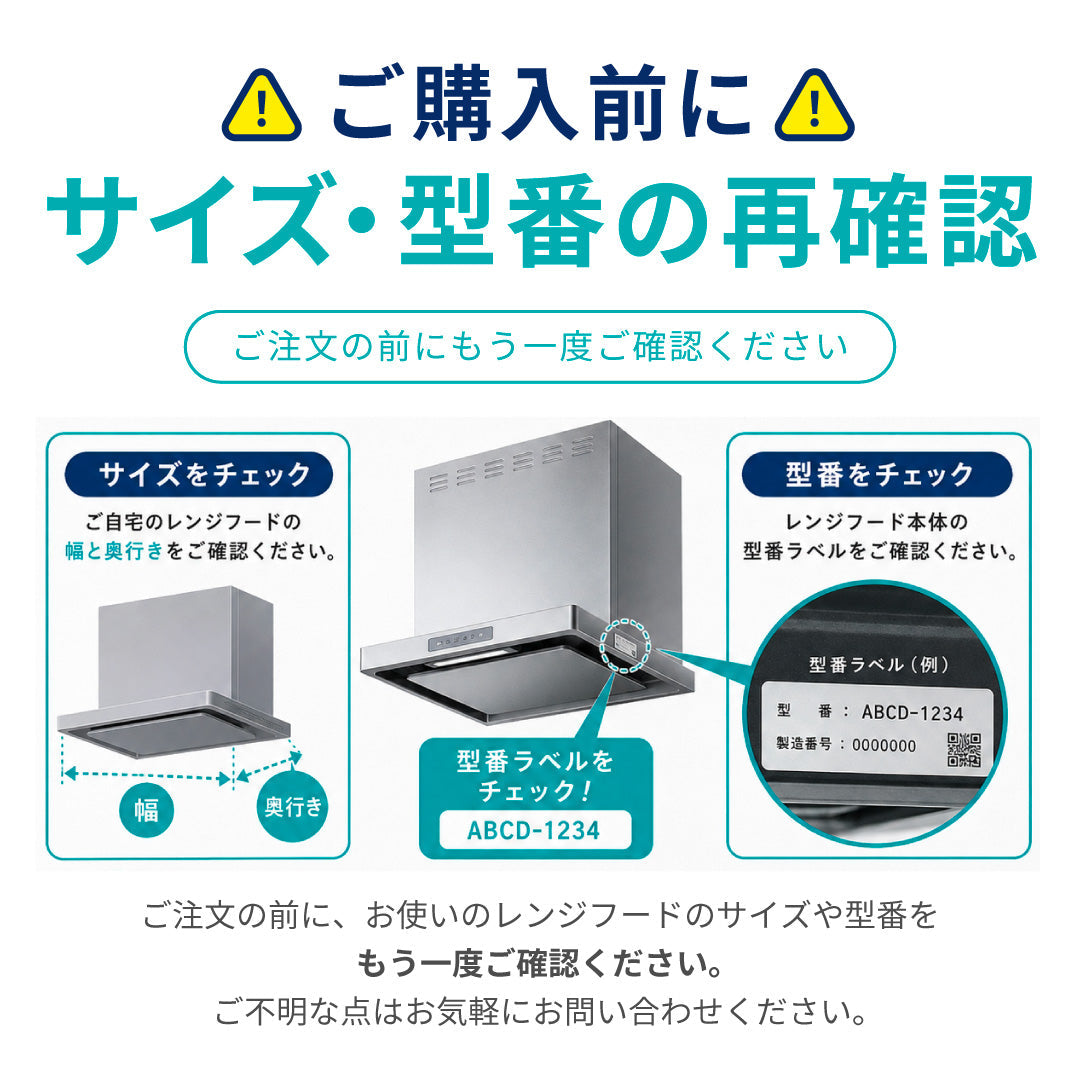 Range Hood Filter Starter Set with Replacement Filters, Exclusive Mounting Frame "V2" Size: 297mm (W) x 260mm (H)